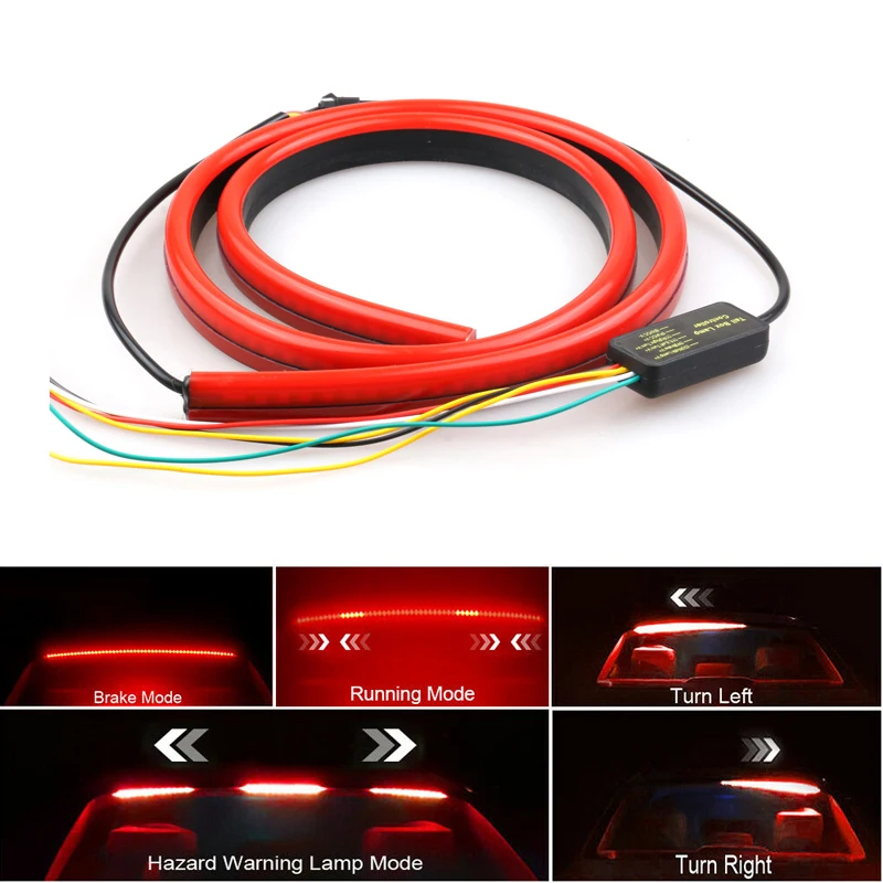 Niscarda Multifunction Flowing LED 3rd Third Brake Light Bar Rear Tail Red Strip High Mount Reverse Stop Signal Warning Lamp
Niscarda Multifunction Flowing LED 3rd Third Brake Light Bar Rear Tail Red Strip High Mount Reverse Stop Signal Warning Lamp