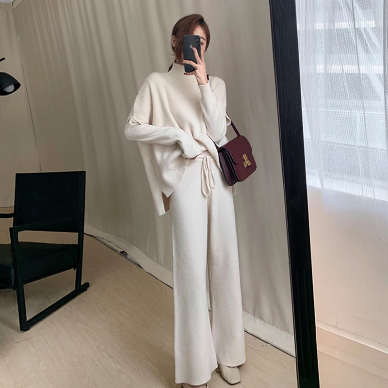 Sweater Set For Woman Winter Warm Knit Sweater + Vest + Pant Suits 3 Piece Set Office Lady Knit Set New Knitwear Women's Outfits 
Sweater Set For Woman Winter Warm Knit Sweater + Vest + Pant Suits 3 Piece Set Office Lady Knit Set New Knitwear Women's Outfits