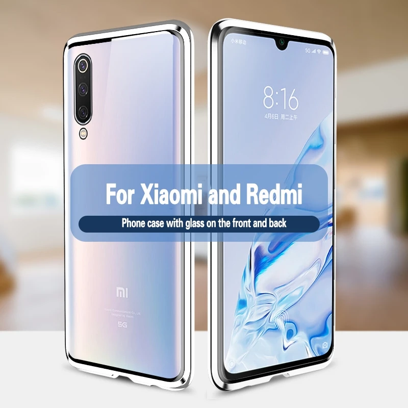 Metal Magnetic Case for Redmi Note 8 S 9 Pro 8T 10X 7 Pro K30 8 8A Double sided glass Cover For Mi Note 10 Mi 10 9 Lite Mi 9T A3
Metal Magnetic Case for Redmi Note 8 S 9 Pro 8T 10X 7 Pro K30 8 8A Double sided glass Cover For Mi Note 10 Mi 10 9 Lite Mi 9T A3