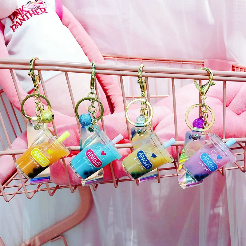 Creative Mini Soft Drink Keychain Coconut Milk tea Keychain Beverage Bubble Tea Acrylic Moving Keyring Girl Keychain Cute gift
Creative Mini Soft Drink Keychain Coconut Milk tea Keychain Beverage Bubble Tea Acrylic Moving Keyring Girl Keychain Cute gift