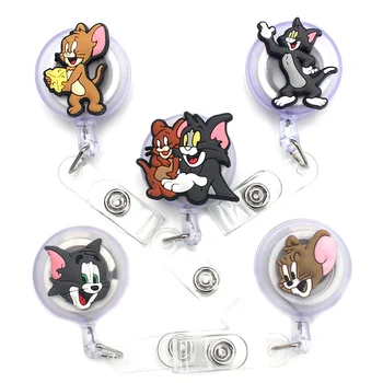 Cartoon Friend Cat And Mouse Pattern Plastic Badge Reel Holder Elastic Name Card Simple & Easy To Use For Nurse & Students
Cartoon Friend Cat And Mouse Pattern Plastic Badge Reel Holder Elastic Name Card Simple & Easy To Use For Nurse & Students