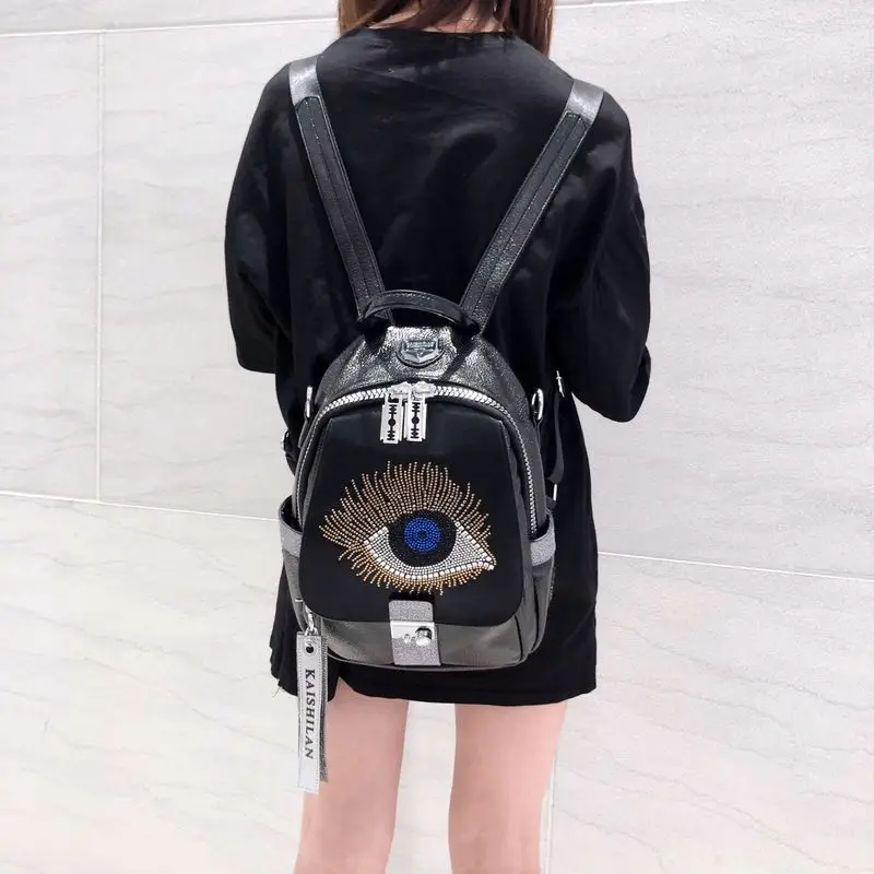 Hot Rhinestone Soft Leather Backpack Women 2020 New Fashion Personality Dual-use Backpack All-match Travel Bag Mochilas Feminina
Hot Rhinestone Soft Leather Backpack Women 2020 New Fashion Personality Dual-use Backpack All-match Travel Bag Mochilas Feminina