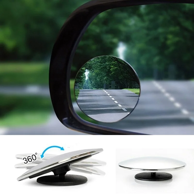 2Pcs Car Rearview Mirror 360 Rotating Safety Wide Angle Blind Spot Mirror Parking Round Convex Auto Exterior Accessories
2Pcs Car Rearview Mirror 360 Rotating Safety Wide Angle Blind Spot Mirror Parking Round Convex Auto Exterior Accessories