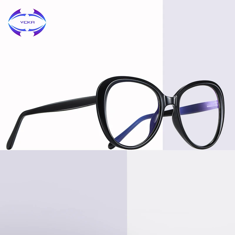 VCKA Round Anti Blue Light blocking Glasses Women Big Frame Optical Glasses Fashion Computer Eyewear Female Myopia Spectacles
VCKA Round Anti Blue Light blocking Glasses Women Big Frame Optical Glasses Fashion Computer Eyewear Female Myopia Spectacles