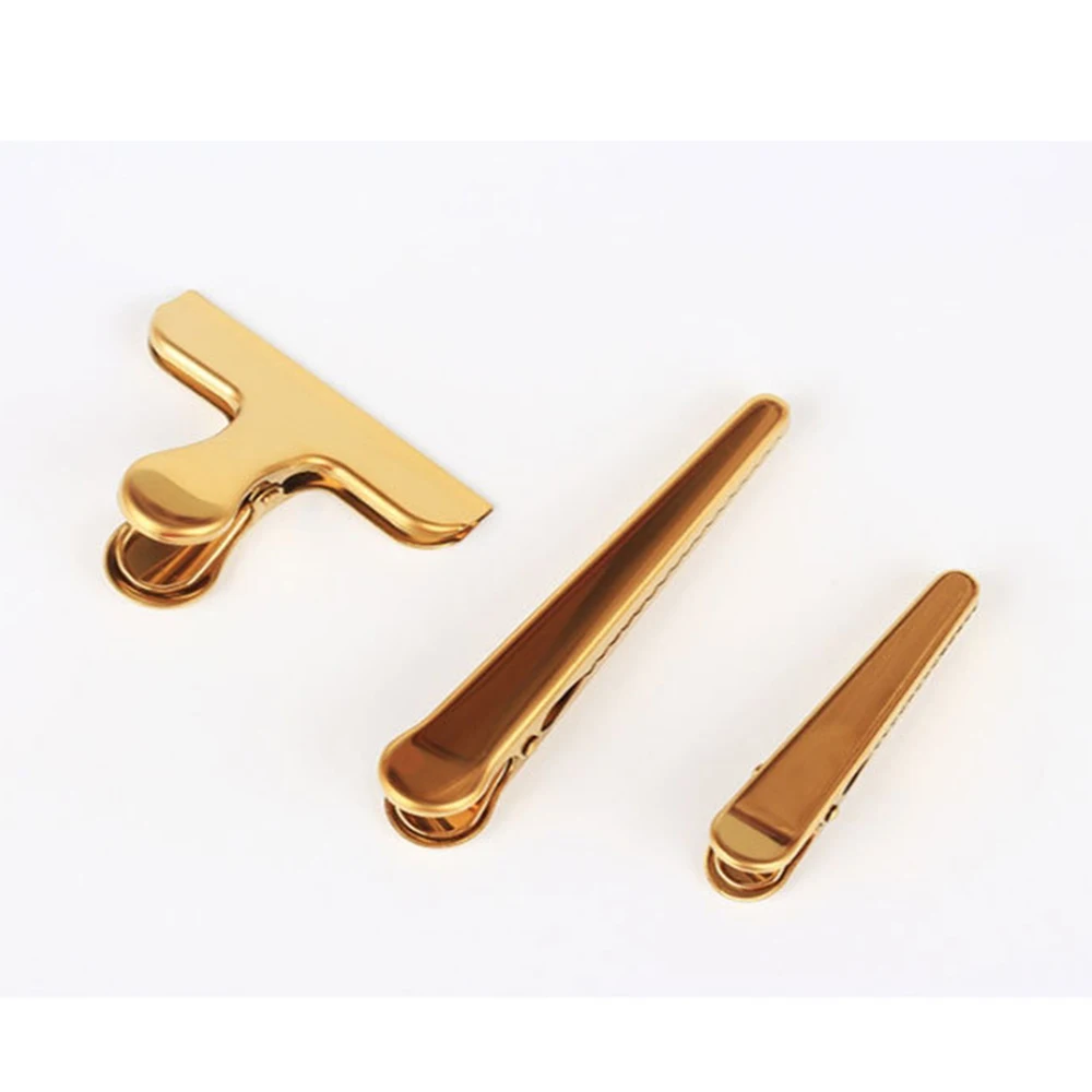 Nordic Style Metal Gold Binder Clip Office Paper Bills Stainless Steel Duckbill Clip Long Tail Clip Office & School Stationery
Nordic Style Metal Gold Binder Clip Office Paper Bills Stainless Steel Duckbill Clip Long Tail Clip Office & School Stationery