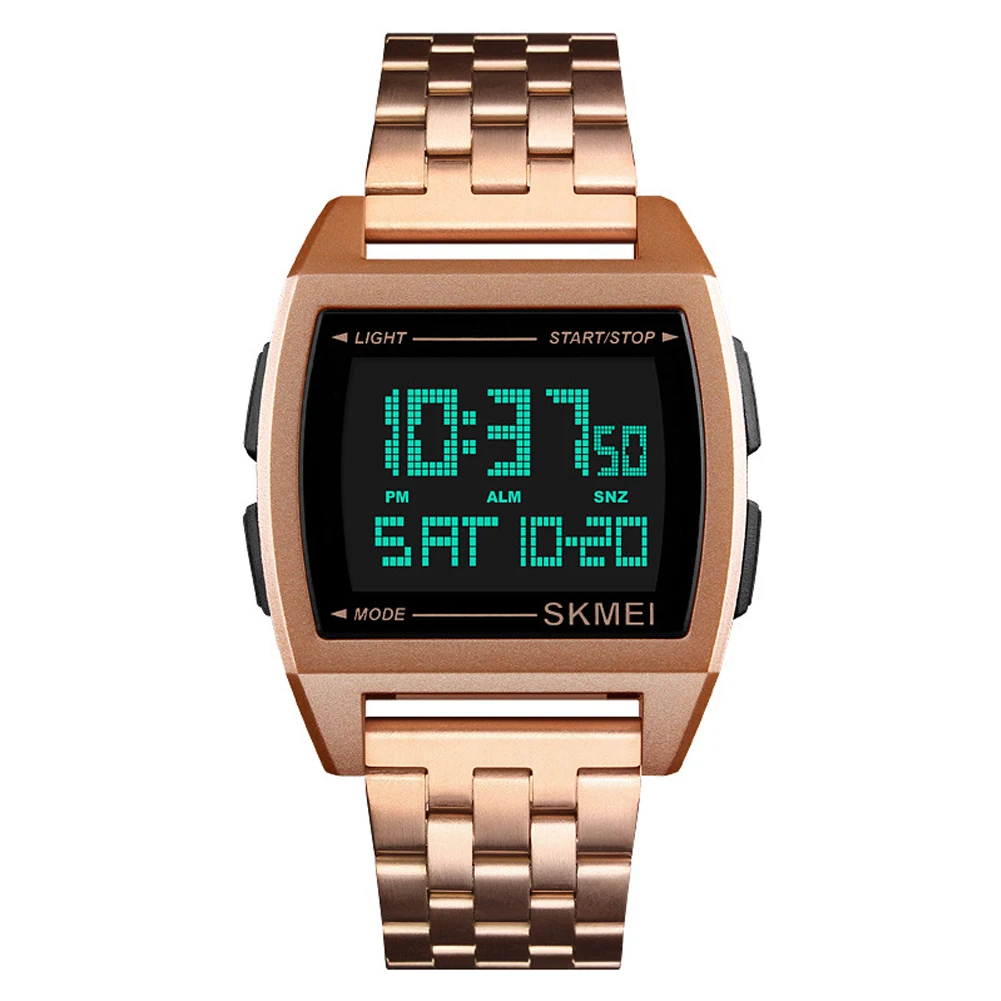 Men Digital Watch Home Gift Date Business Countdown Stainless Steel Waterproof Rectangle Double Time Office Alarm Clock
Men Digital Watch Home Gift Date Business Countdown Stainless Steel Waterproof Rectangle Double Time Office Alarm Clock