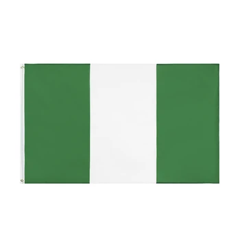 

Flaglink 3x5fts 90*150cm green white NGA NG Nigeria flag of nigerian