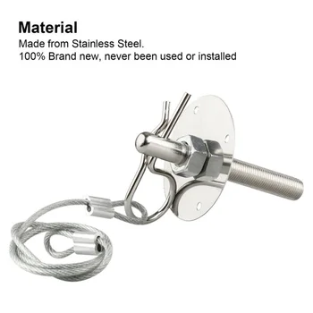 Racing Style Hood Pin Plate Stainless Steel Mount Bonnet Lock Universal Silver Practical
Racing Style Hood Pin Plate Stainless Steel Mount Bonnet Lock Universal Silver Practical