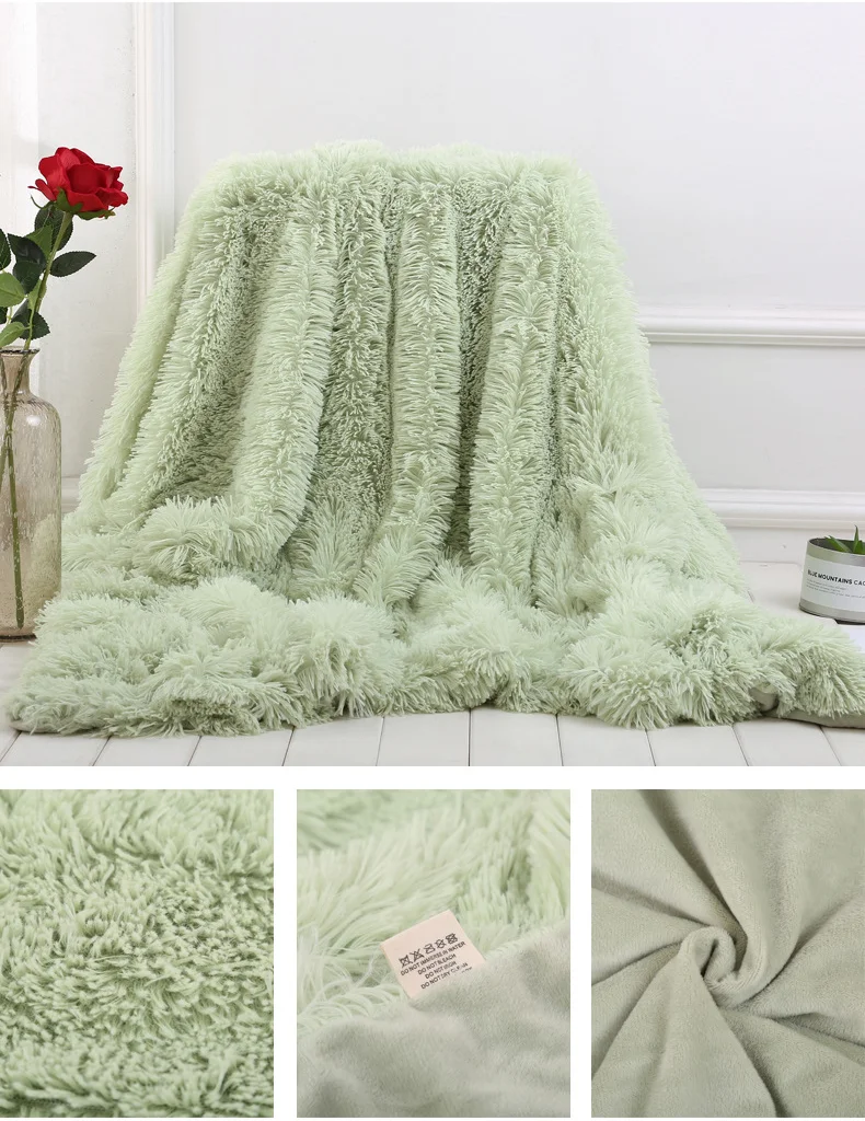 Shop Generic Soft Warm Bedding Throw Blanket Plush Fluffy Faux Fur for