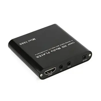 

Mini HDMI Media Player 1080P HDD RM RMVB DIVX AVI MKV USB SD MPEG JPEG MOV SD