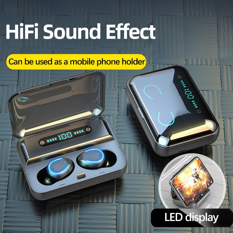 2020 VTJ New F9-5 HiFi Bluetooth 5.0 CVC 8.0 Noise Reduction Stereo Wireless TWS LED Display Headset Waterproof
2020 VTJ New F9-5 HiFi Bluetooth 5.0 CVC 8.0 Noise Reduction Stereo Wireless TWS LED Display Headset Waterproof