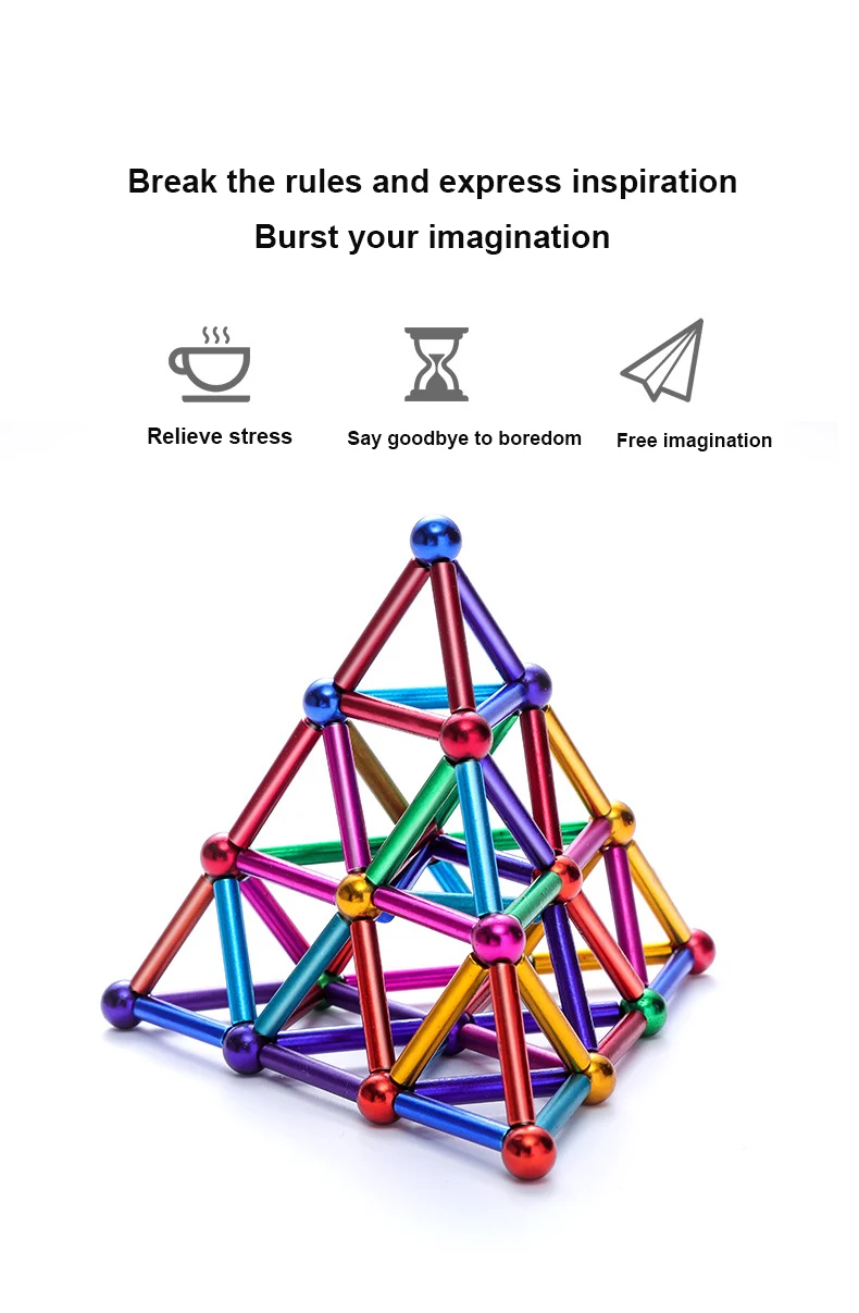Magnetic Balls and Rods Set Magnetic Balls and Rods Set