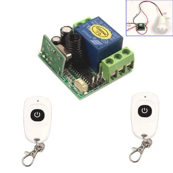 Transmitter Receiver 12V 1CH RF Wireless Remote Control Switch With 2PCS White 1 Button Controllers 315MHz/433MHZ
Transmitter Receiver 12V 1CH RF Wireless Remote Control Switch With 2PCS White 1 Button Controllers 315MHz/433MHZ