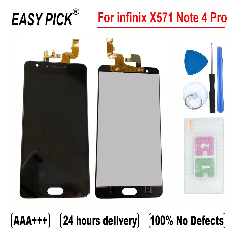 LCD Display Touch Screen Digitizer Assemby Free Tools For Infinix Note 4 Pro X571
LCD Display Touch Screen Digitizer Assemby Free Tools For Infinix Note 4 Pro X571