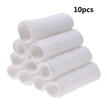 10pcs Reusable baby Diapers Cloth Diaper Inserts 1 piece 3 Layer Insert Cotton Washable Baby Care Products
10pcs Reusable baby Diapers Cloth Diaper Inserts 1 piece 3 Layer Insert Cotton Washable Baby Care Products