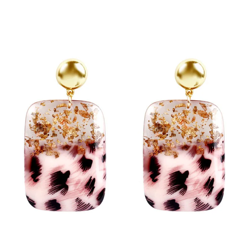 2020 New Earings Aretes Personality Leopard For Grain Square Geometry Acrylic Earring Cross-border Transparent Foil Pendants
2020 New Earings Aretes Personality Leopard For Grain Square Geometry Acrylic Earring Cross-border Transparent Foil Pendants