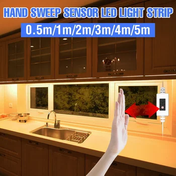 USB 5V Under Cabinet Light Strip LED Hand Sweep Lights Sensing Strip Lamp 0.5 1 2 3 4 5 M Waterproof Night Light Flexible Tape 
USB 5V Under Cabinet Light Strip LED Hand Sweep Lights Sensing Strip Lamp 0.5 1 2 3 4 5 M Waterproof Night Light Flexible Tape