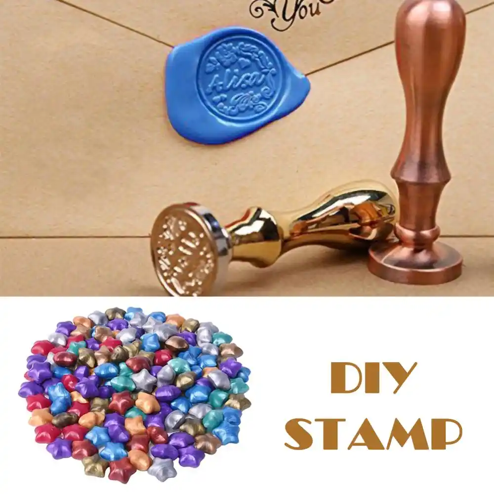 100pcs/lot vintage wax seal stamp tablet pill beads for envelope