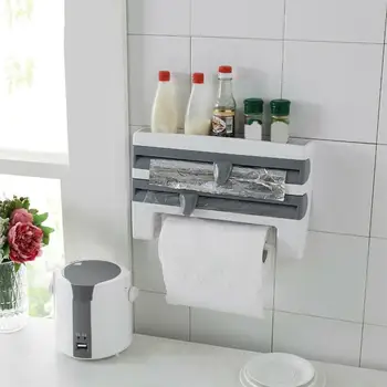 Kitchen Cling Film Storage Rack Creative Aluminum Foil Barbecue Paper Towel Wall Hanging Rack With Cutter Kitchen Organizer
Kitchen Cling Film Storage Rack Creative Aluminum Foil Barbecue Paper Towel Wall Hanging Rack With Cutter Kitchen Organizer