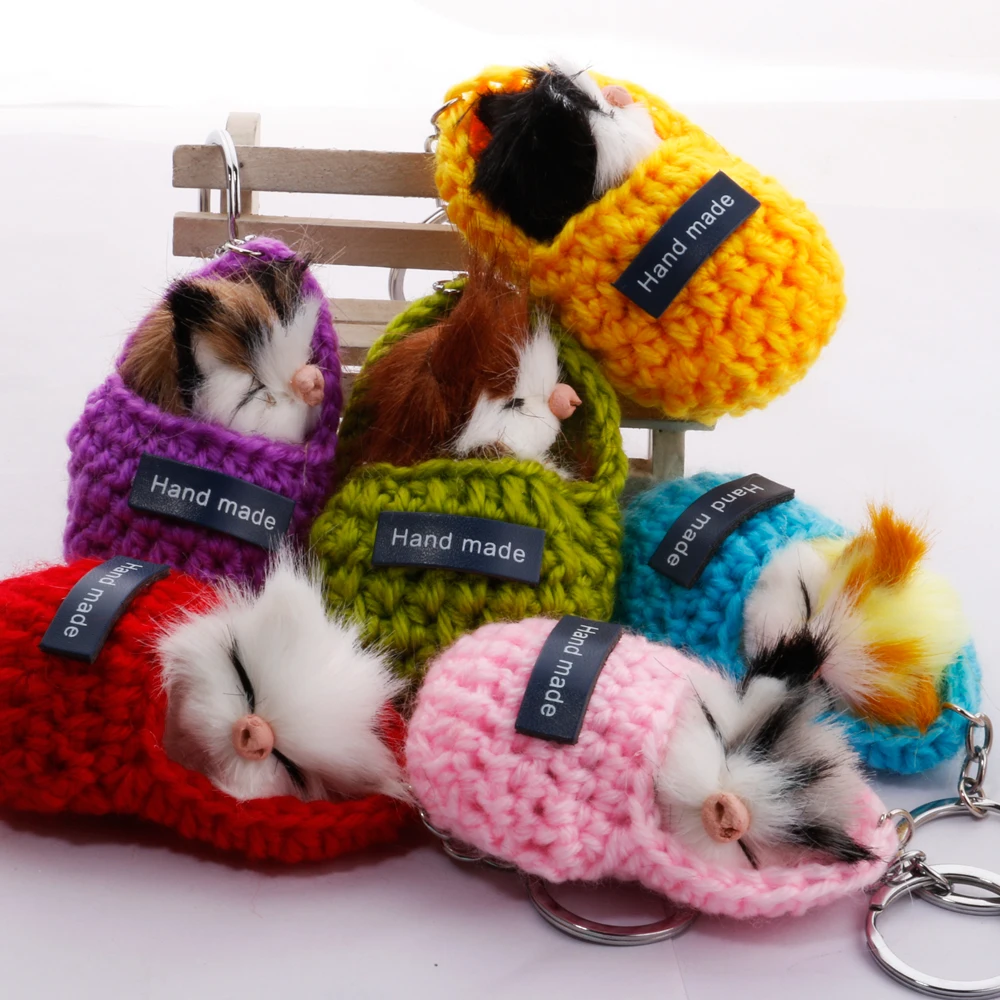 Cute Sleeping Cat Pompom Keychains For Women Girls Handmade Woven Shoes Faux Rabbit Fur Kitten Key Chains Fluffy Car Key Rings
Cute Sleeping Cat Pompom Keychains For Women Girls Handmade Woven Shoes Faux Rabbit Fur Kitten Key Chains Fluffy Car Key Rings