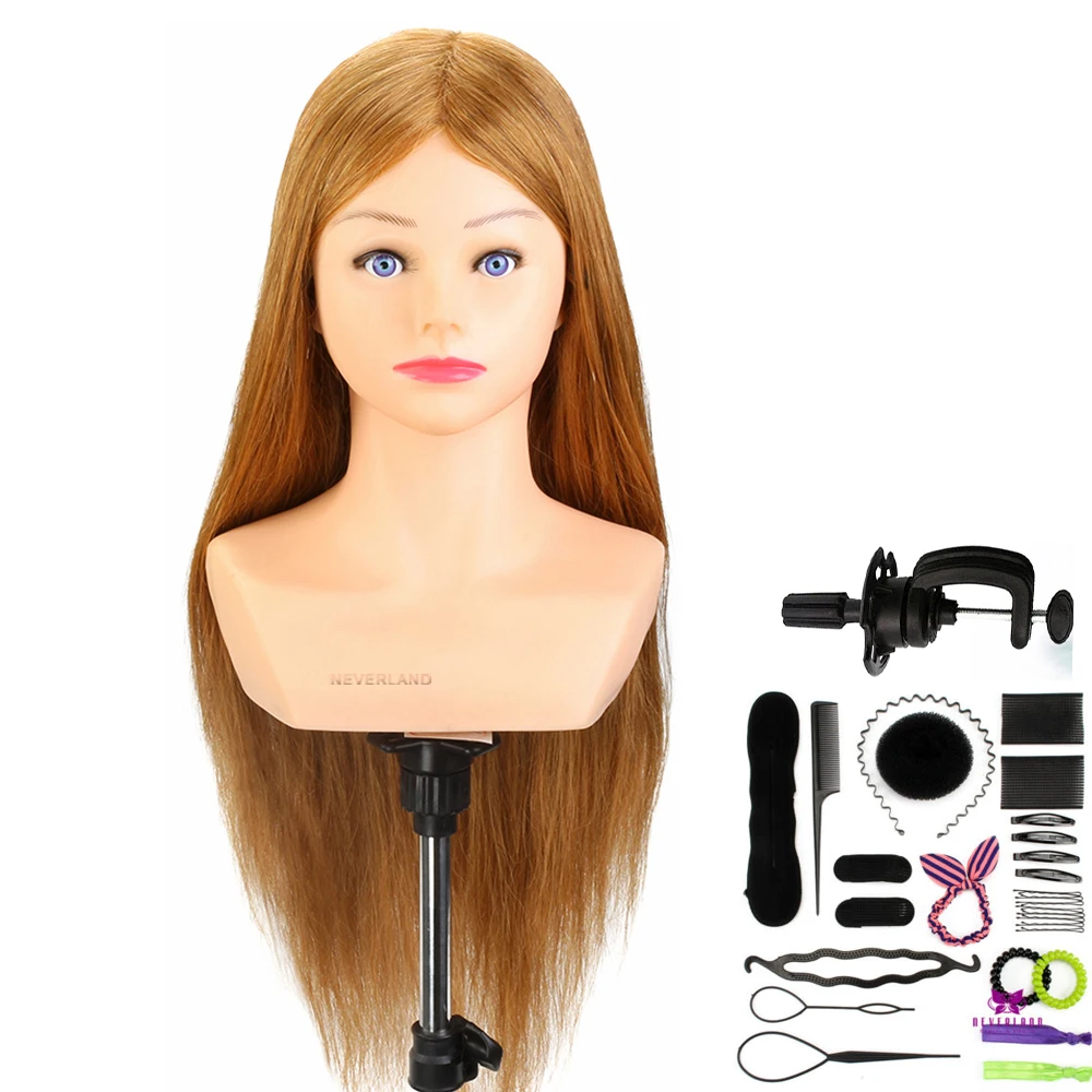 100% Real Hair 24'' Hairdressing Training Head Hairstyle Doll With Shoulder Braiding Curling Practice Mannequin Head
100% Real Hair 24'' Hairdressing Training Head Hairstyle Doll With Shoulder Braiding Curling Practice Mannequin Head