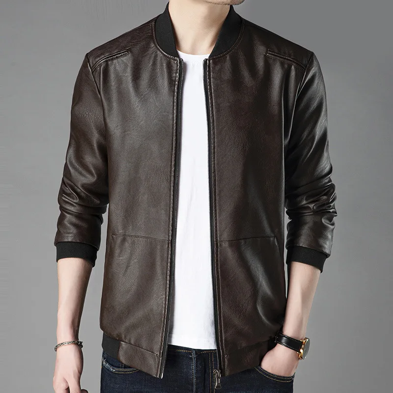 Leather Coat Men's 2019 Autumn New Style Leather Jacket Korean-style Slim Fit Spring And Autumn Jackets Men'S Wear Trend Handsom
Leather Coat Men's 2019 Autumn New Style Leather Jacket Korean-style Slim Fit Spring And Autumn Jackets Men'S Wear Trend Handsom