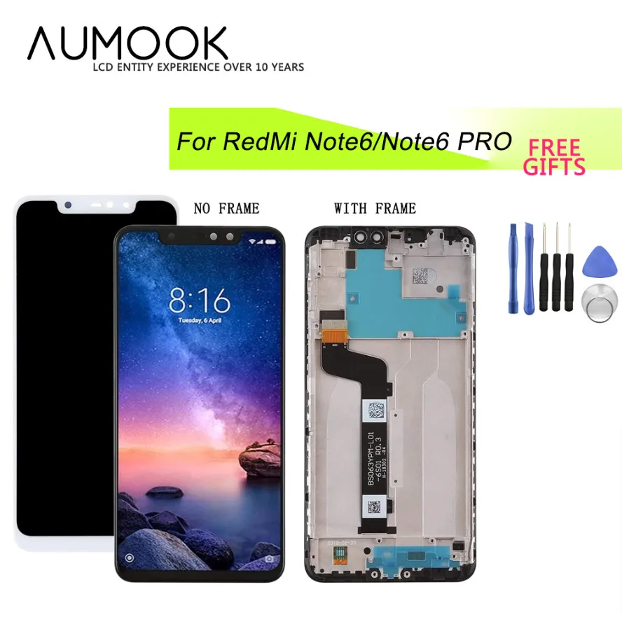 6.26''AAA Quality LCD For Xiaomi Redmi Note 6 pro LCD Display Touch Screen Digitizer +Frame Assembly For Note6 Pro Replacement
6.26''AAA Quality LCD For Xiaomi Redmi Note 6 pro LCD Display Touch Screen Digitizer +Frame Assembly For Note6 Pro Replacement