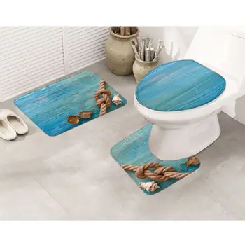 3 Piece Bathroom Rug Set Seashell Pedestal Mat Non Slip Bath Mat Toilet Lid Set Q39B
3 Piece Bathroom Rug Set Seashell Pedestal Mat Non Slip Bath Mat Toilet Lid Set Q39B