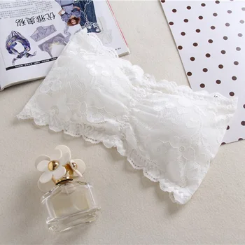 Women Lace Tube Top Sexy Brassiere Lace Bra Wrapped Chest Full Cup Strapless Crop Tops New1 
Women Lace Tube Top Sexy Brassiere Lace Bra Wrapped Chest Full Cup Strapless Crop Tops New1