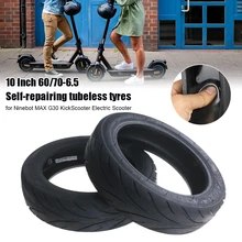 Rubber Tubeless Scooter Tire for Ninebot MAX G30 KickScooter Electric Scooter 10 Inch 60/70-6.5 Front and Rear Tyre Wheel Parts
Rubber Tubeless Scooter Tire for Ninebot MAX G30 KickScooter Electric Scooter 10 Inch 60/70-6.5 Front and Rear Tyre Wheel Parts