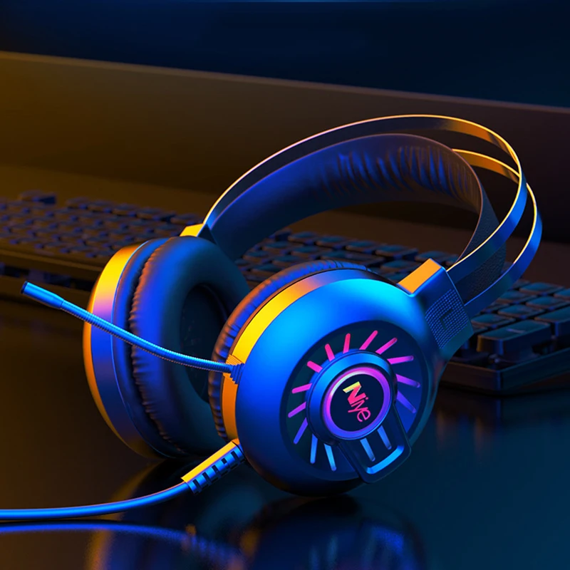 Gaming Backlit Headset Headset Notebook Desktop Computer Gaming Headset Internet Cafe with Wheat
Gaming Backlit Headset Headset Notebook Desktop Computer Gaming Headset Internet Cafe with Wheat