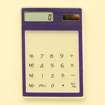 LCD 8 Digit Touch Screen Ultra slim Transparent Solar Calculator Stationery Scientific Calculator Student School Office NEW
LCD 8 Digit Touch Screen Ultra slim Transparent Solar Calculator Stationery Scientific Calculator Student School Office NEW