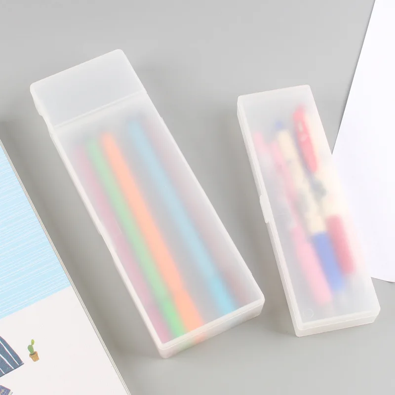 Japanese Style MUJI-style Simple Translucent Dull Polish Textured Stationery Box Pencil Case Desktop Students Pencil Box Storage
Japanese Style MUJI-style Simple Translucent Dull Polish Textured Stationery Box Pencil Case Desktop Students Pencil Box Storage