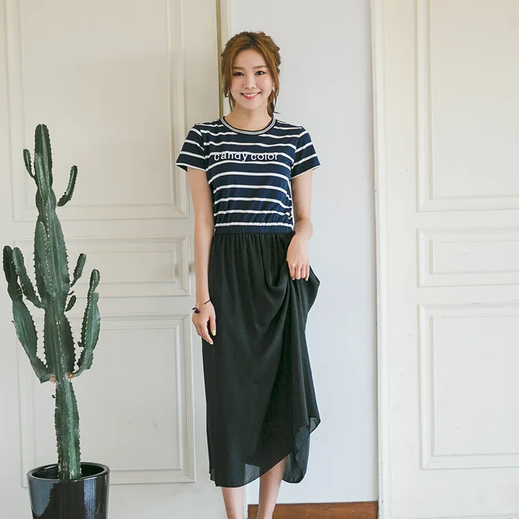 Photo Shoot Korean-style Commuting Summer Wear for Women New Style Stripes Joint Waist Hugging Chiffon Dress Women's
Photo Shoot Korean-style Commuting Summer Wear for Women New Style Stripes Joint Waist Hugging Chiffon Dress Women's