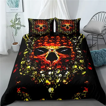 Haguyy 3D Bedding Set Skull Printing Duvet Cover Set with Pillowcase Bedroom Decoration House Gifts for Friendly Home Textiles
Haguyy 3D Bedding Set Skull Printing Duvet Cover Set with Pillowcase Bedroom Decoration House Gifts for Friendly Home Textiles