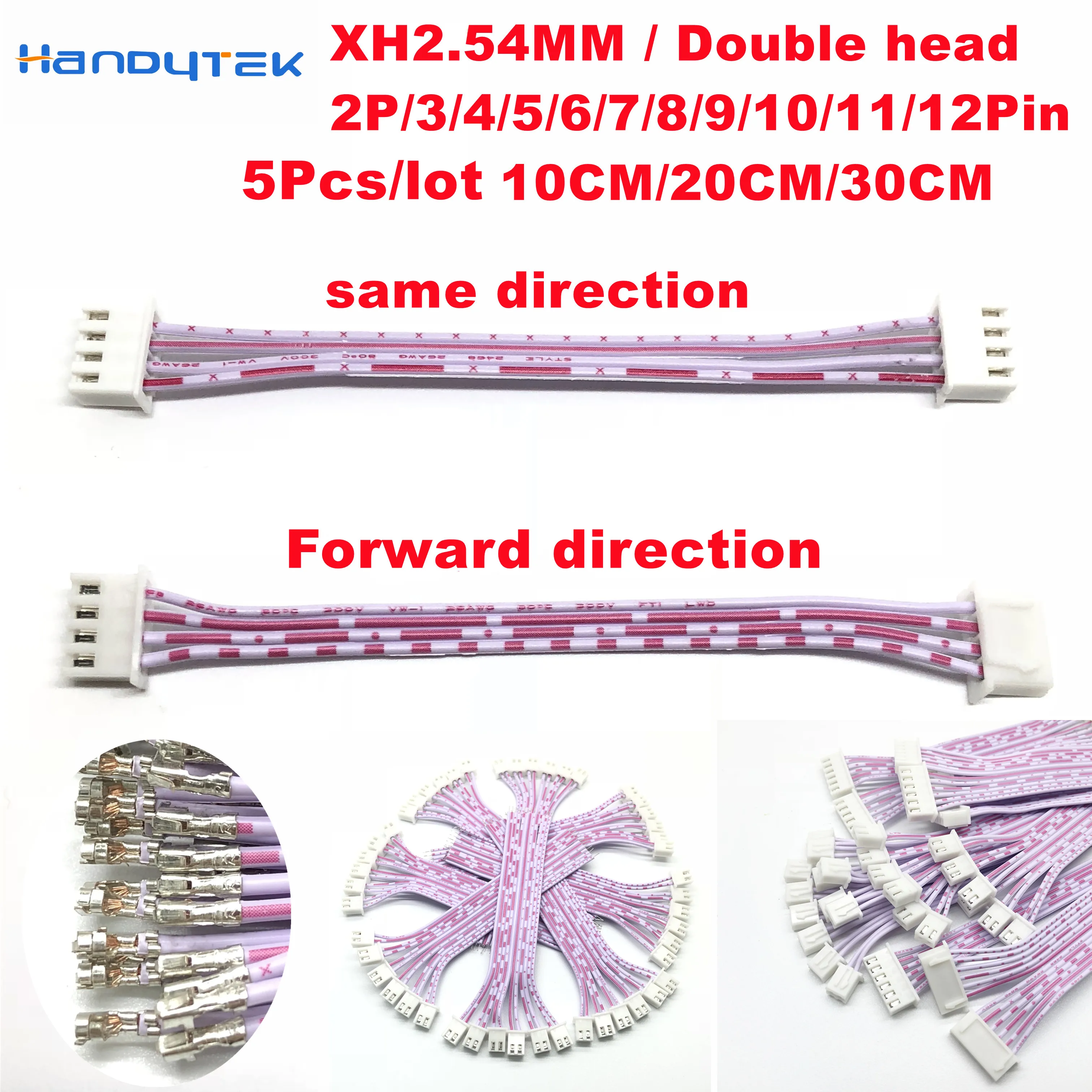 5PCS JST XH2.54mm 26AWG Double Head opposite/Same direction Female Terminal Connector cable Wire 2P/3/4/5/6/7/8/9/10/11/12 Pin
5PCS JST XH2.54mm 26AWG Double Head opposite/Same direction Female Terminal Connector cable Wire 2P/3/4/5/6/7/8/9/10/11/12 Pin