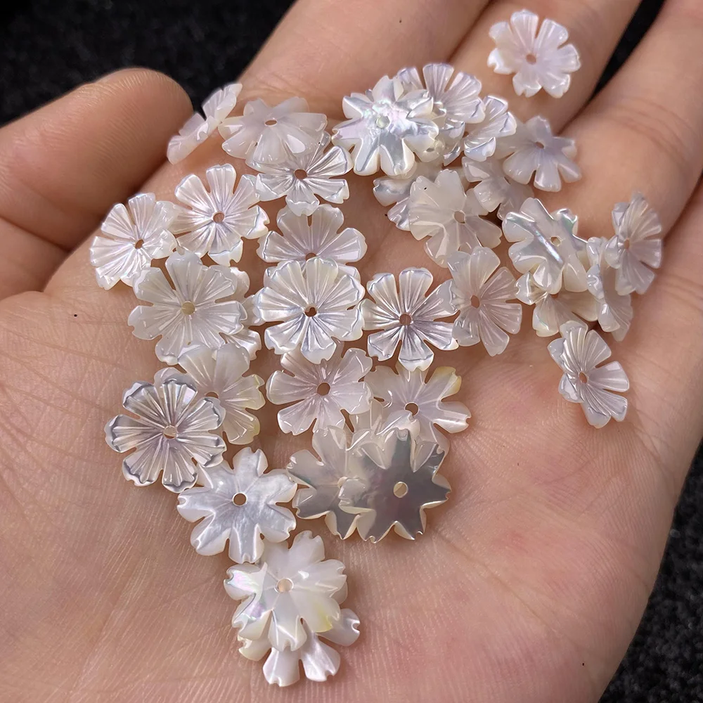 5Pcs Shell Beads Accessories Flower-shaped White Loose Shell For Jewelry Making Bracelet Earring Handiwork Sewing Accessory
5Pcs Shell Beads Accessories Flower-shaped White Loose Shell For Jewelry Making Bracelet Earring Handiwork Sewing Accessory
