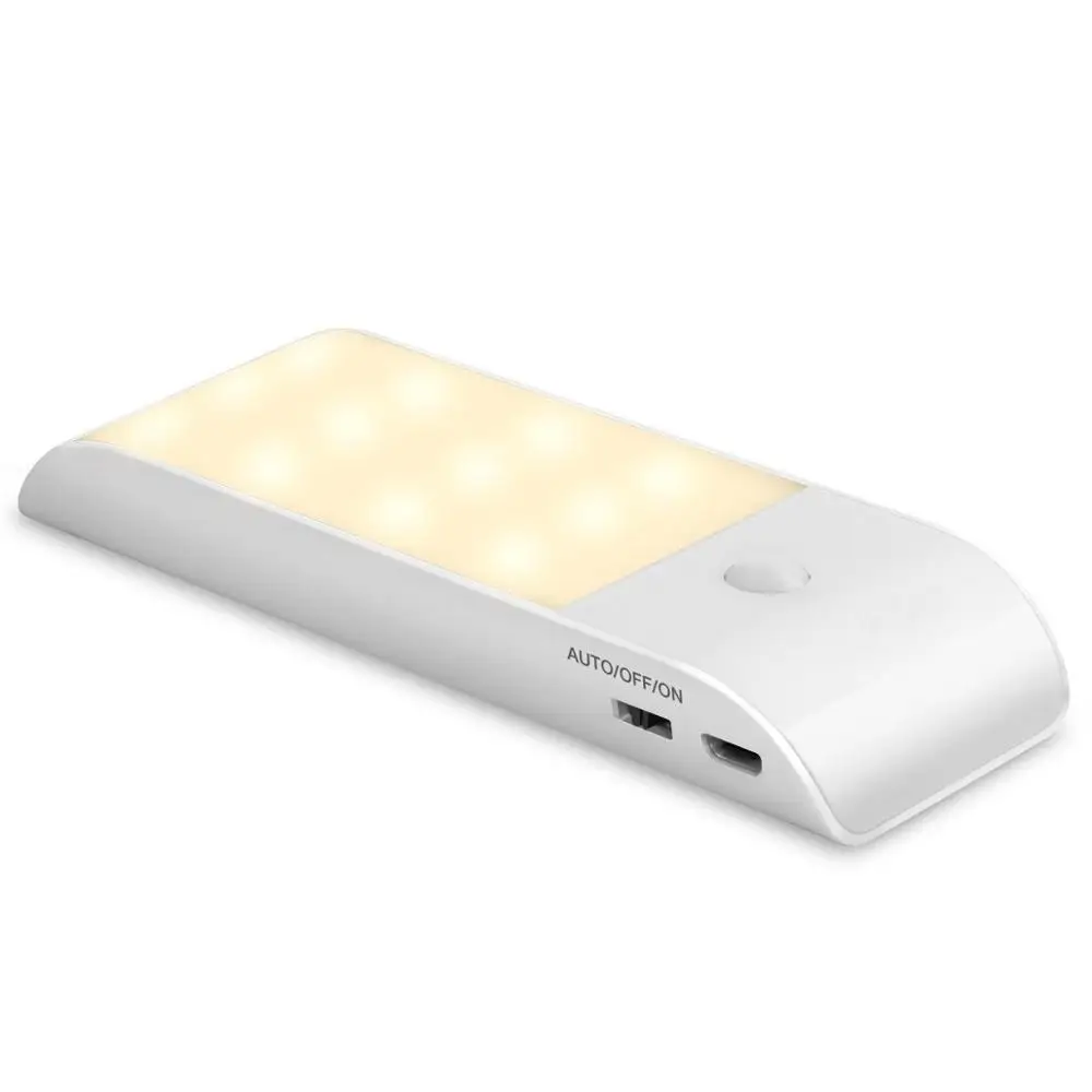 Motion Sensor Light Indoor,Under Cabinet Lighting USB Rechargeable 3 Lighting Modes 12 LEDs Magnetic Strip Stick on Anywhere
Motion Sensor Light Indoor,Under Cabinet Lighting USB Rechargeable 3 Lighting Modes 12 LEDs Magnetic Strip Stick on Anywhere