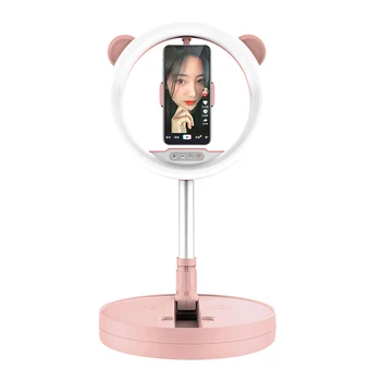 Hot Sale G2 Professional Foldable LED Ring Fill Light Adjustable Three-color Light Source Selfie Live Broadcast Artifact Light
Hot Sale G2 Professional Foldable LED Ring Fill Light Adjustable Three-color Light Source Selfie Live Broadcast Artifact Light