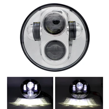 1 black chrome-plated 5.75 inch high beam / low beam 5 3/4 "front drive headlight for 5.75 inch headlight projector
1 black chrome-plated 5.75 inch high beam / low beam 5 3/4 "front drive headlight for 5.75 inch headlight projector