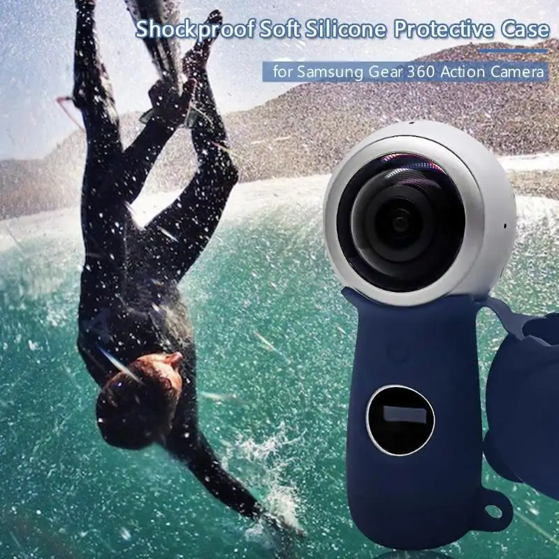 Anti-drop Soft Silicone Case Protective Cover for Samsung Gear 360 Action Camera 360 Degree Overall Protection Design
Anti-drop Soft Silicone Case Protective Cover for Samsung Gear 360 Action Camera 360 Degree Overall Protection Design