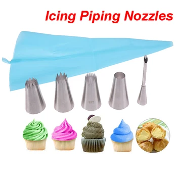 6pcs Cupcake Cake Decorating Tips For Puff Cream Icing Piping Nozzles Piping Bag Pastry Nozzles Silicone Pastry Bags
6pcs Cupcake Cake Decorating Tips For Puff Cream Icing Piping Nozzles Piping Bag Pastry Nozzles Silicone Pastry Bags