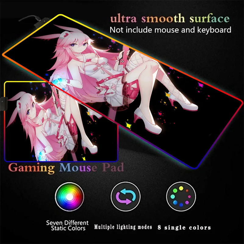 Anime Girl Manga Sexy RGB Gaming Large Mouse Pad Gamer Led Computer Mousepad with Backlight Carpet for Keyboard Desk Mat Mause
Anime Girl Manga Sexy RGB Gaming Large Mouse Pad Gamer Led Computer Mousepad with Backlight Carpet for Keyboard Desk Mat Mause