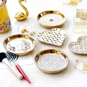 1Pc Ceramics Tray Makeup Accessories Storage Tray Desktop Jewelry Tray For Home Organizer 
1Pc Ceramics Tray Makeup Accessories Storage Tray Desktop Jewelry Tray For Home Organizer