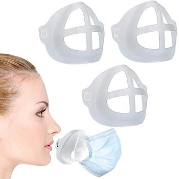10PCS 3D Face mask Bracket Face Inner Mask Support Frames for Lipstick Protection Comfortable Breathing Reusable Makeup Saver
10PCS 3D Face mask Bracket Face Inner Mask Support Frames for Lipstick Protection Comfortable Breathing Reusable Makeup Saver