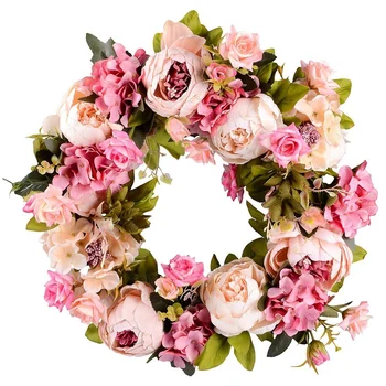 Artificial Flower Wreath Peony Wreath - 16inch Door Wreath Spring Wreath Round Wreath For The Front Door, Wedding, Home Decor
Artificial Flower Wreath Peony Wreath - 16inch Door Wreath Spring Wreath Round Wreath For The Front Door, Wedding, Home Decor