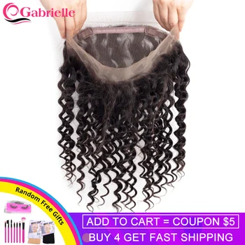 Gabrielle Brazilian Human Hair Deep Wave 360 Frontal Closure Remy Hair Frontal Swiss Lace 8-22 inch 130% Density
Gabrielle Brazilian Human Hair Deep Wave 360 Frontal Closure Remy Hair Frontal Swiss Lace 8-22 inch 130% Density