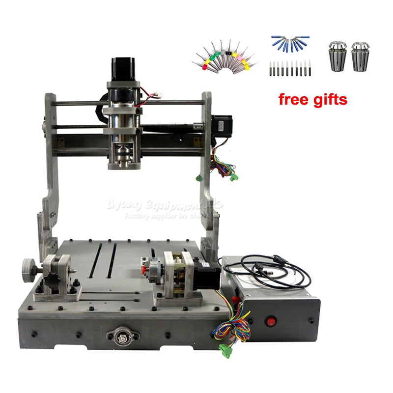 DIY Mini CNC 3040 3 Axis 4 Axis USB Port 300W Wood Milling Router Machine Mach3 57HS56 stepping motor ER11 Drill Chuck Collet
DIY Mini CNC 3040 3 Axis 4 Axis USB Port 300W Wood Milling Router Machine Mach3 57HS56 stepping motor ER11 Drill Chuck Collet