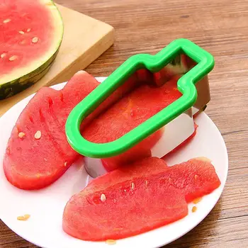 

Watermelon Cutter Slicer Stainless Steel Watermelon Cutting Popsicle Slice Cantaloupe Slicer Tool Shape Melon Melon F5W3