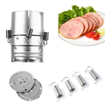 1 Round Stainless Steel Meat Cooker Ham Press Hamburger Making Gadget Seafood Poultry Meat Kitchen Tool Cooking Tool 
1 Round Stainless Steel Meat Cooker Ham Press Hamburger Making Gadget Seafood Poultry Meat Kitchen Tool Cooking Tool